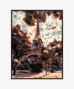 Poster Paris In Herbstfarben
