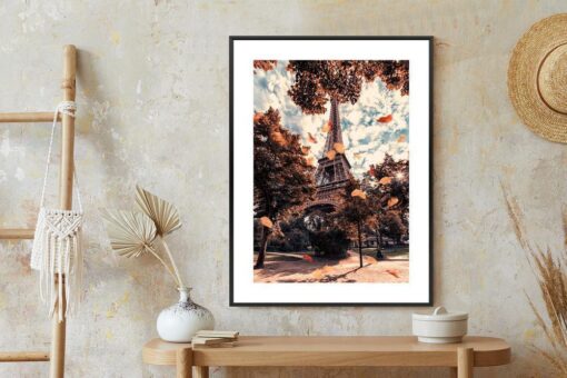 Poster Paris In Herbstfarben