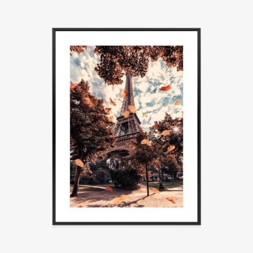 Poster Paris In Herbstfarben