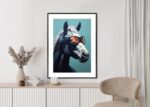 Poster Pferd Mit Brille