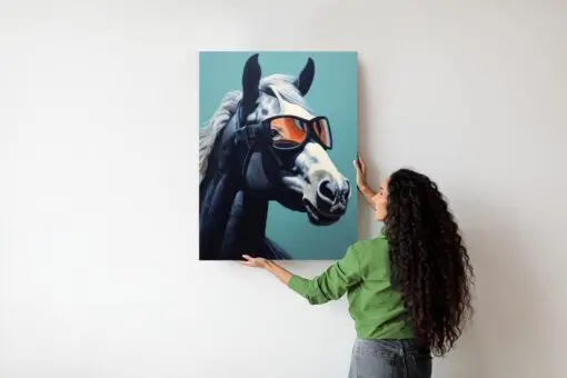 Poster Pferd Mit Brille