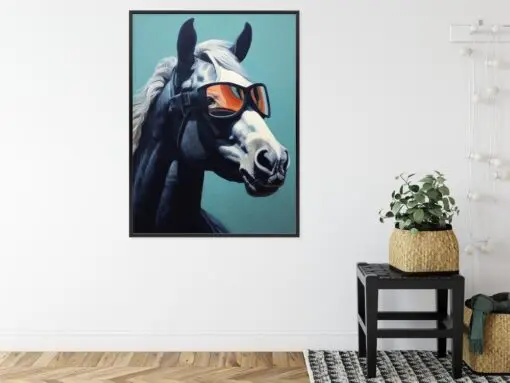 Poster Pferd Mit Brille