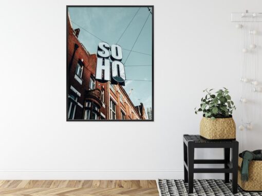 Poster Soho-Schild An Einer Londoner Straße