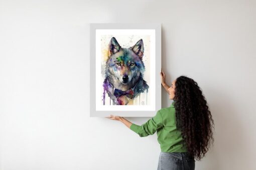 Poster Wolf Mit Fliege